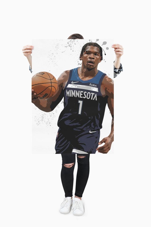 Anthony Edwards Poster,  Wall Art Decor, Best Home Decor Gift