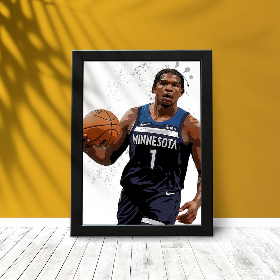 Anthony Edwards Poster,  Wall Art Decor, Best Home Decor Gift