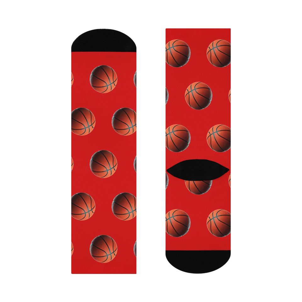 Basketball Crew Socks (Red)