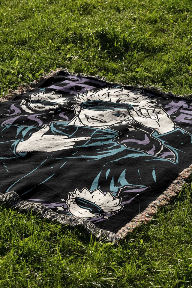 Anime Woven Cozy Blanket | Gojo