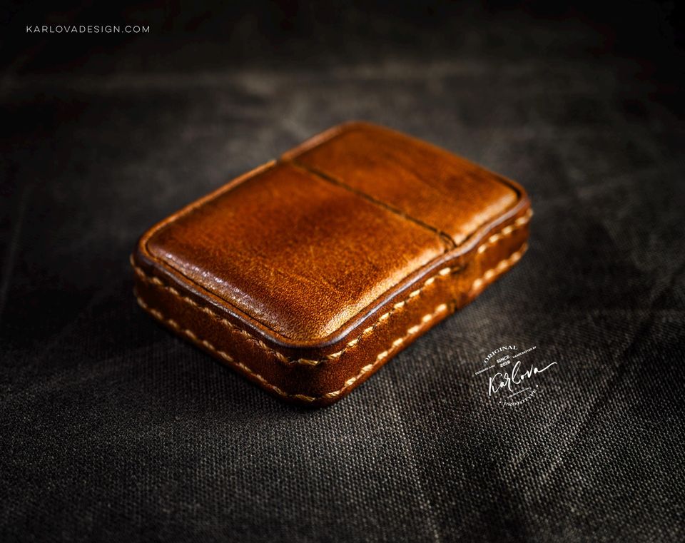Leather Zippo Pocket Lighter Cover Pattern PDF Download with Video Tutorial