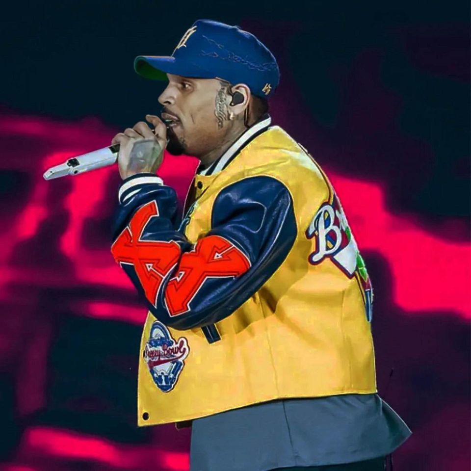 Hand Crafted Chris Brown Jacket, Breezy Bowl ATL Jacket