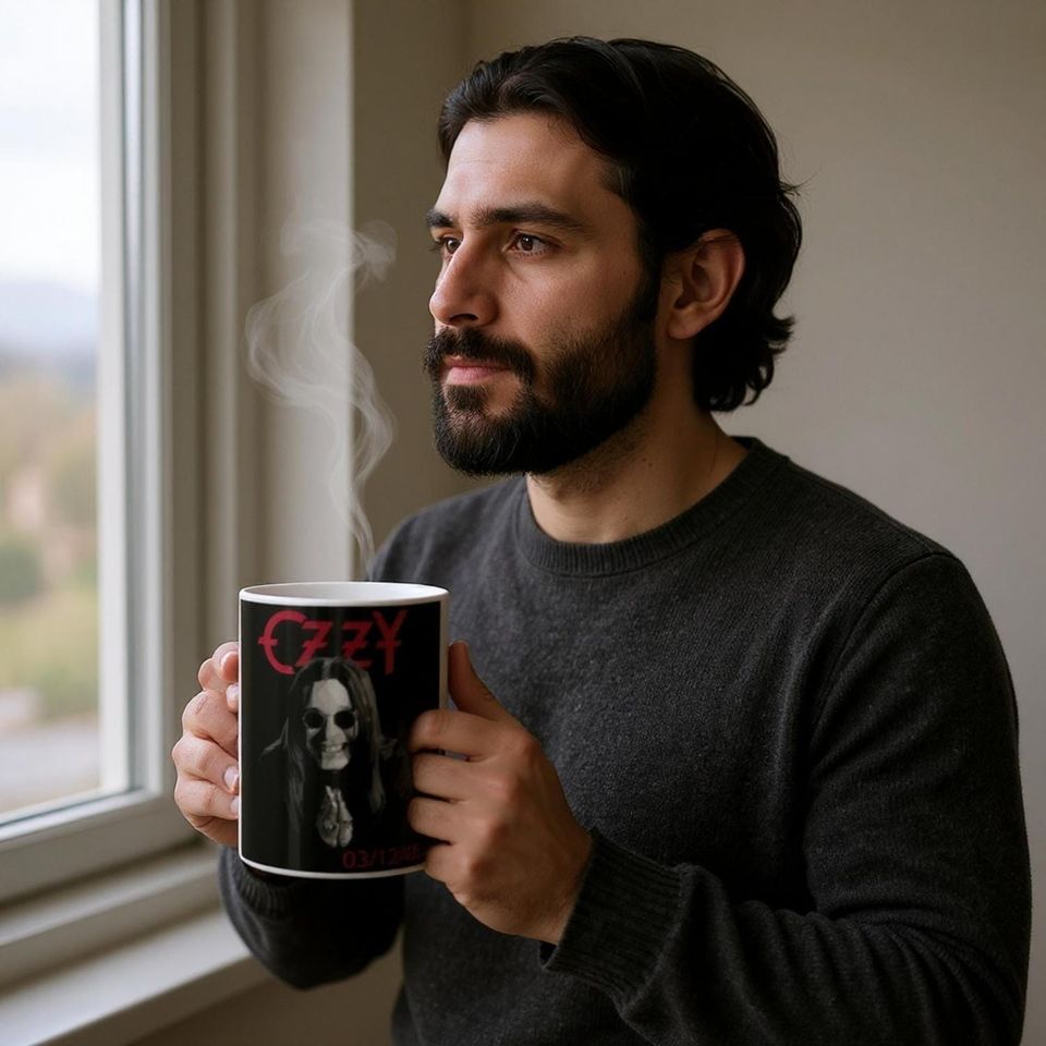 Ozzy Osbourne The Grinner Mug, Black Sabbath Singer, Home & Living / Mugs