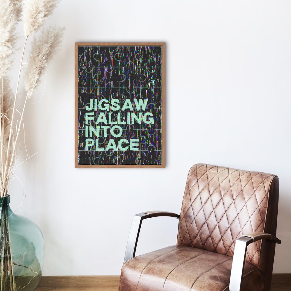 Jigsaw Falling Into Place Radiohead Poster | Radiohead Poster