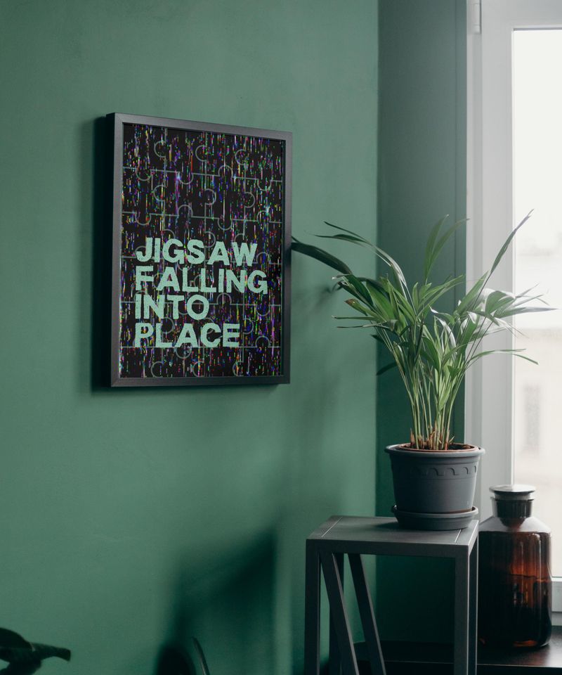 Jigsaw Falling Into Place Radiohead Poster | Radiohead Poster