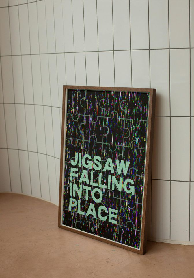 Jigsaw Falling Into Place Radiohead Poster | Radiohead Poster