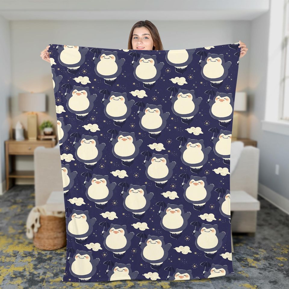 Anime Poke Fleece Blanket