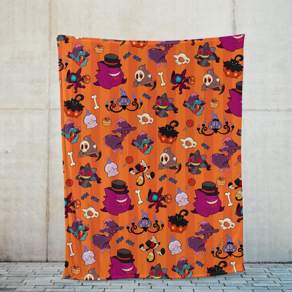 Anime Poke Cozy Fleece Blanket