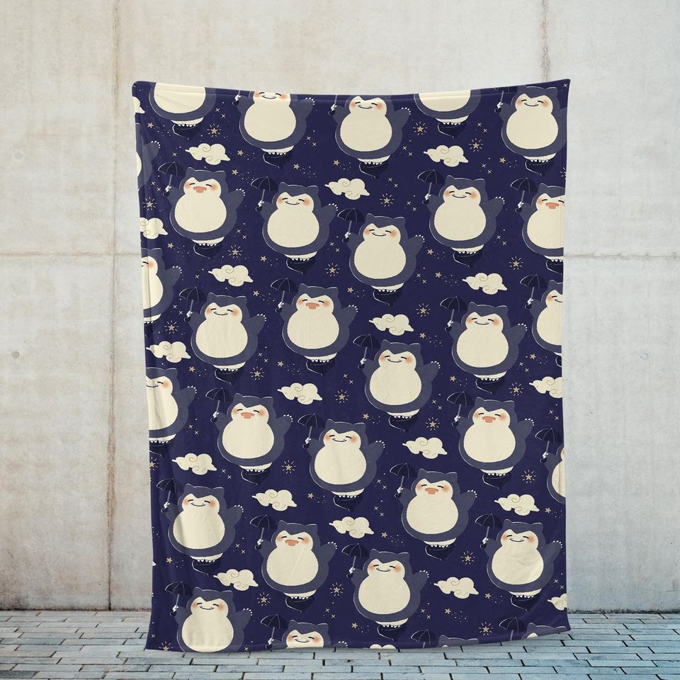 Anime Poke Fleece Blanket