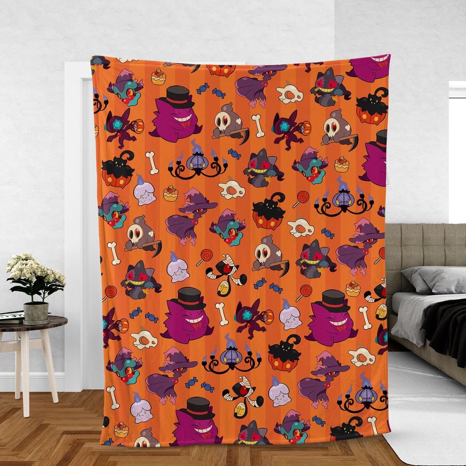 Anime Poke Cozy Fleece Blanket
