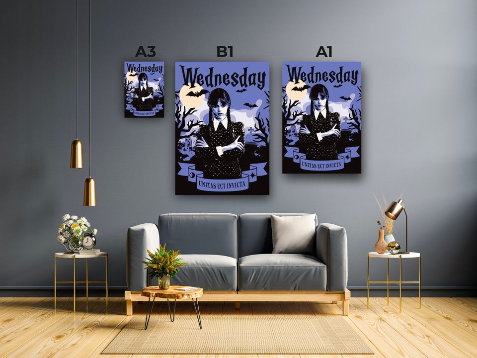 Wednesday Addams Wall Vertical Posters
