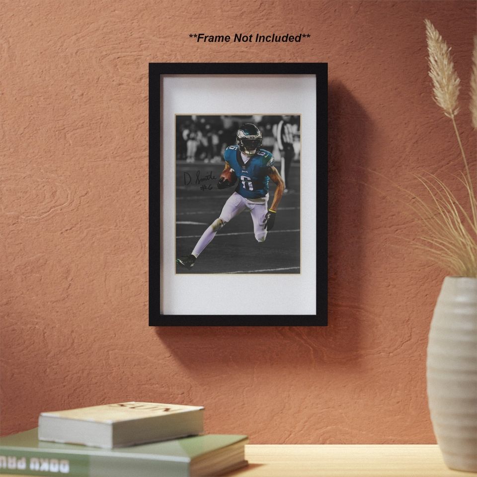 Devonta Smith Philadelphia Eagles Signed Photo Autograph Print Poster Wall Art Home Decor