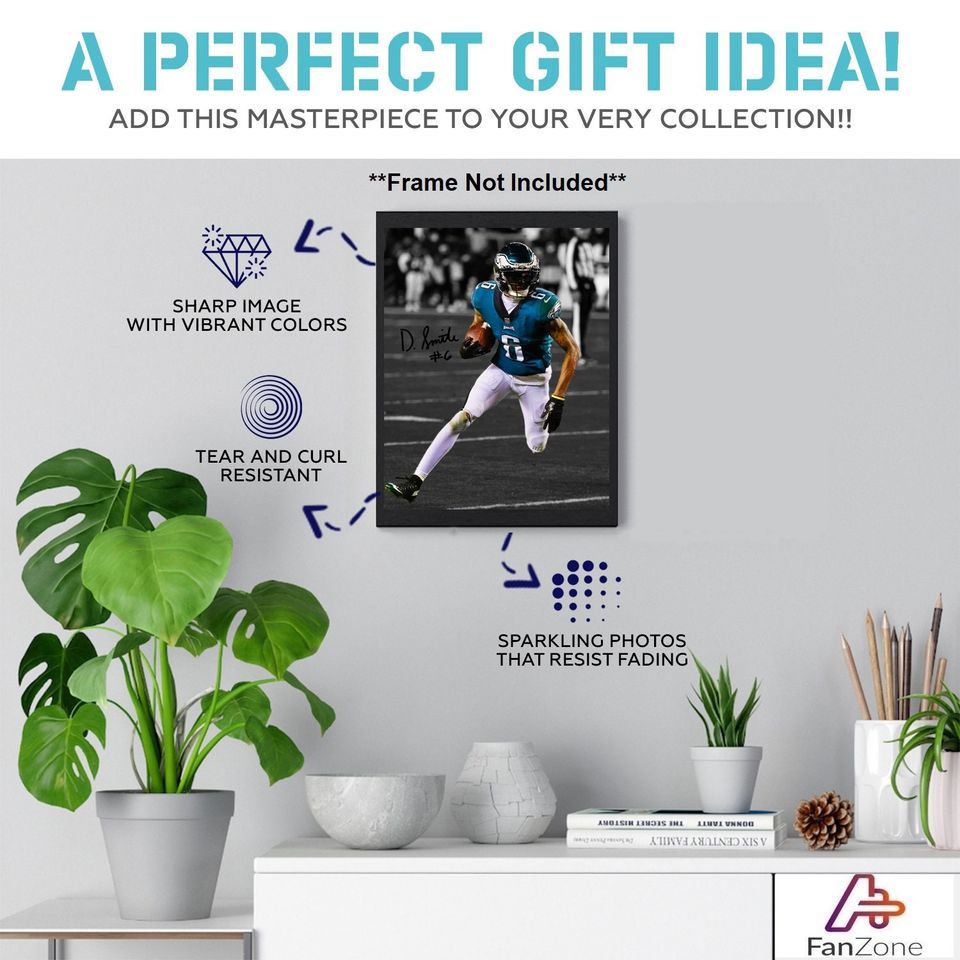 Devonta Smith Philadelphia Eagles Signed Photo Autograph Print Poster Wall Art Home Decor