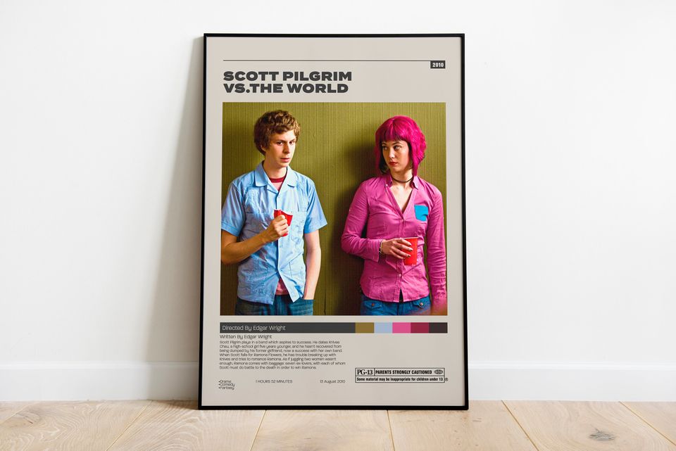Scott Pilgrim vs. the World, Edgar Wright, Minimalist Movie Poster