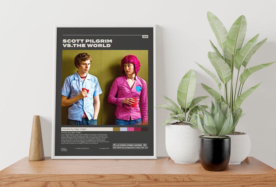 Scott Pilgrim vs. the World, Edgar Wright, Minimalist Movie Poster