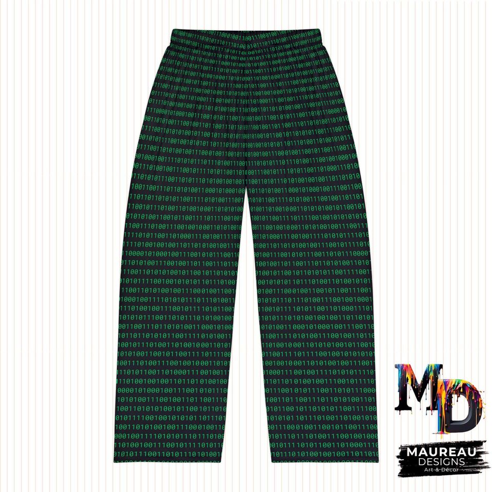 Binary Numbers Women's Pajama Pants, Pajamas, Gift for Him, Pajama Bottoms