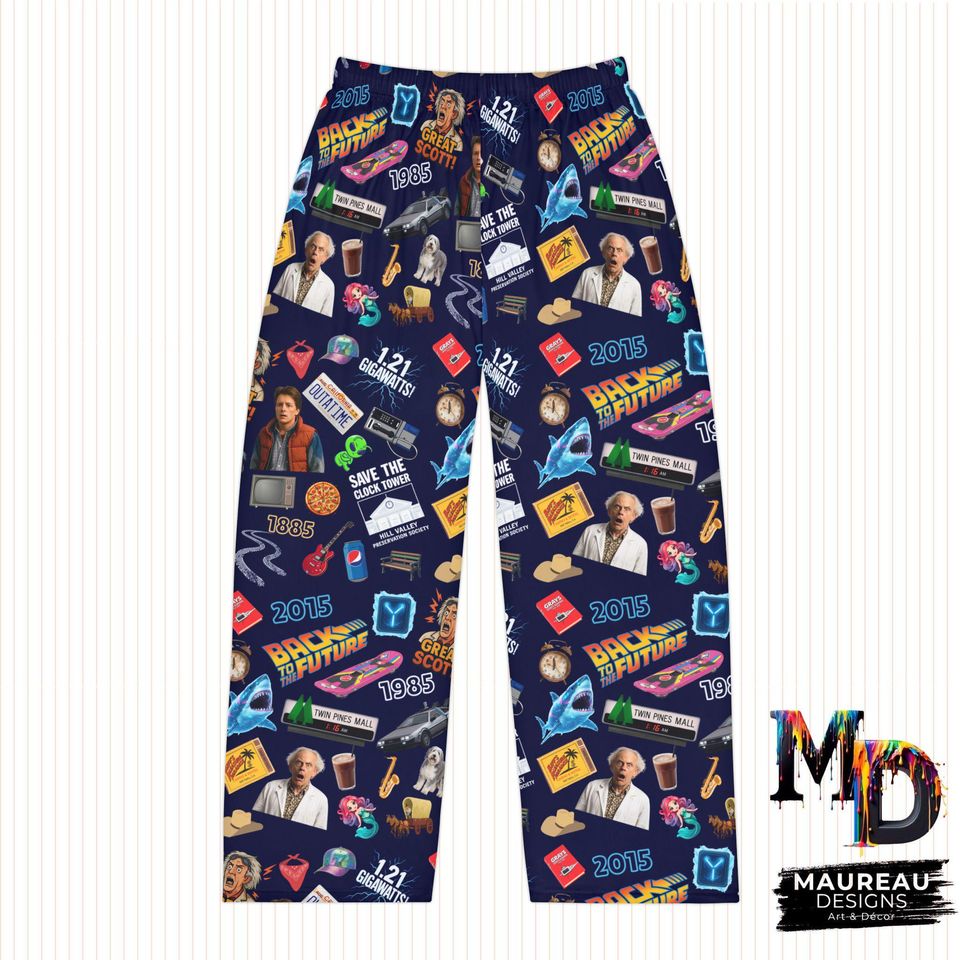 Back to the Future Inspired Collage Women's Pajama Pants