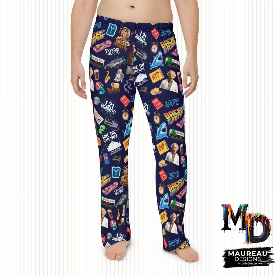 Back to the Future Inspired Collage Women's Pajama Pants