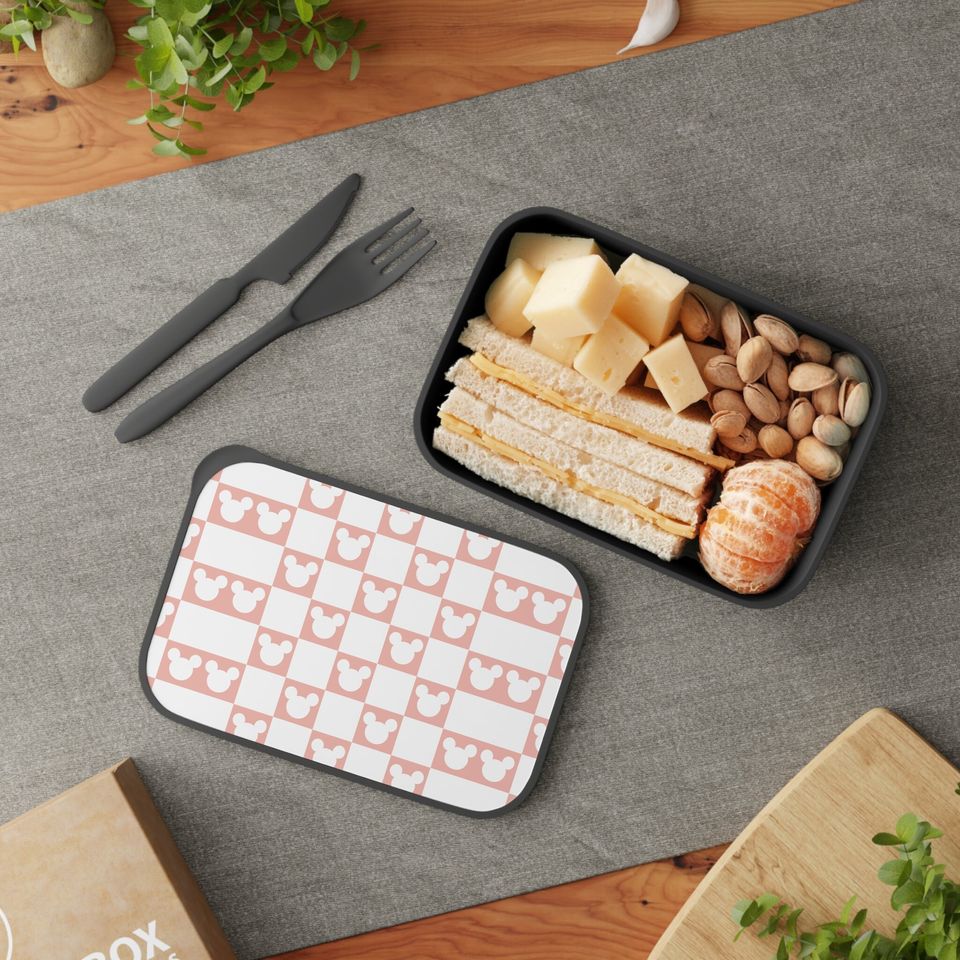 Pink Disney Logo-Inspired Bento Lunch Box