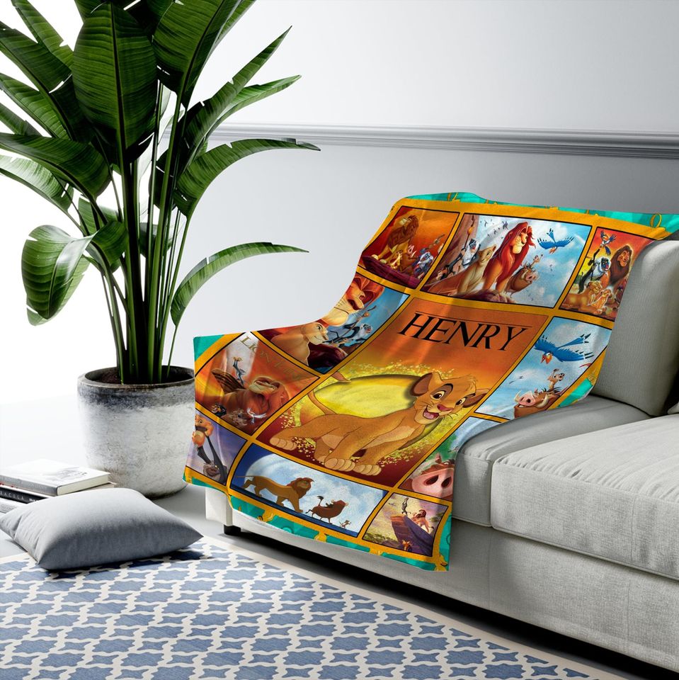 The Lion King Blanket, Simba Hakuta Matata Timon Pumbaa Blanket