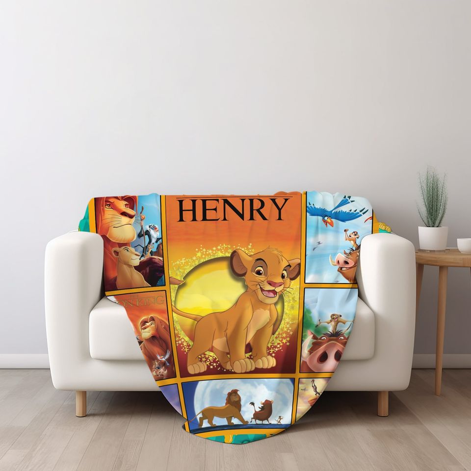 The Lion King Blanket, Simba Hakuta Matata Timon Pumbaa Blanket