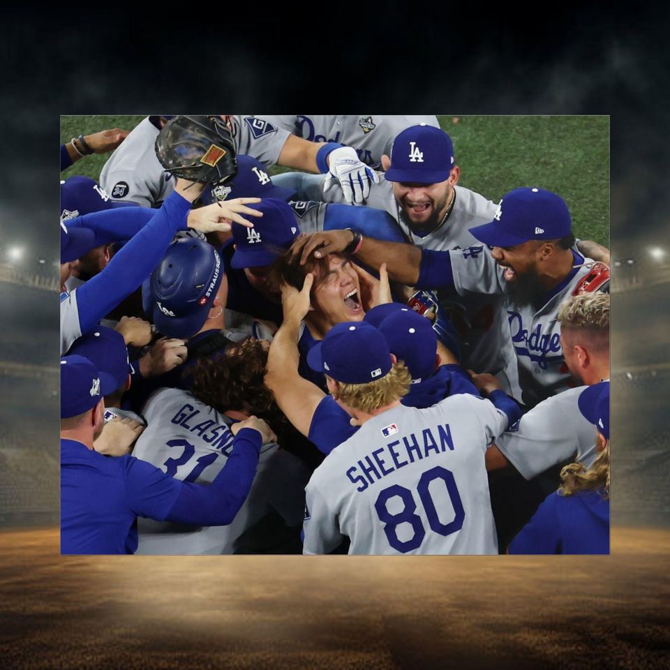 Los Angeles Dodgers World Series Yamamoto poster