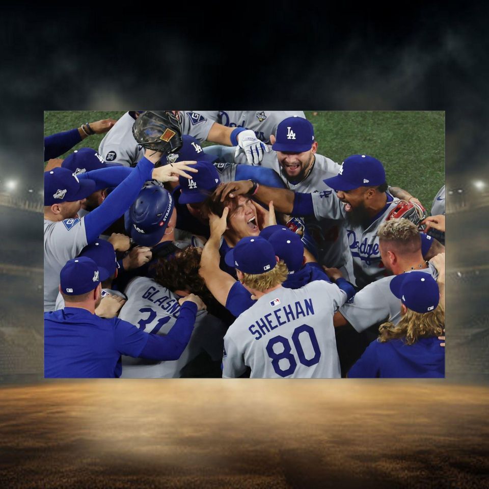 Los Angeles Dodgers World Series Yamamoto poster
