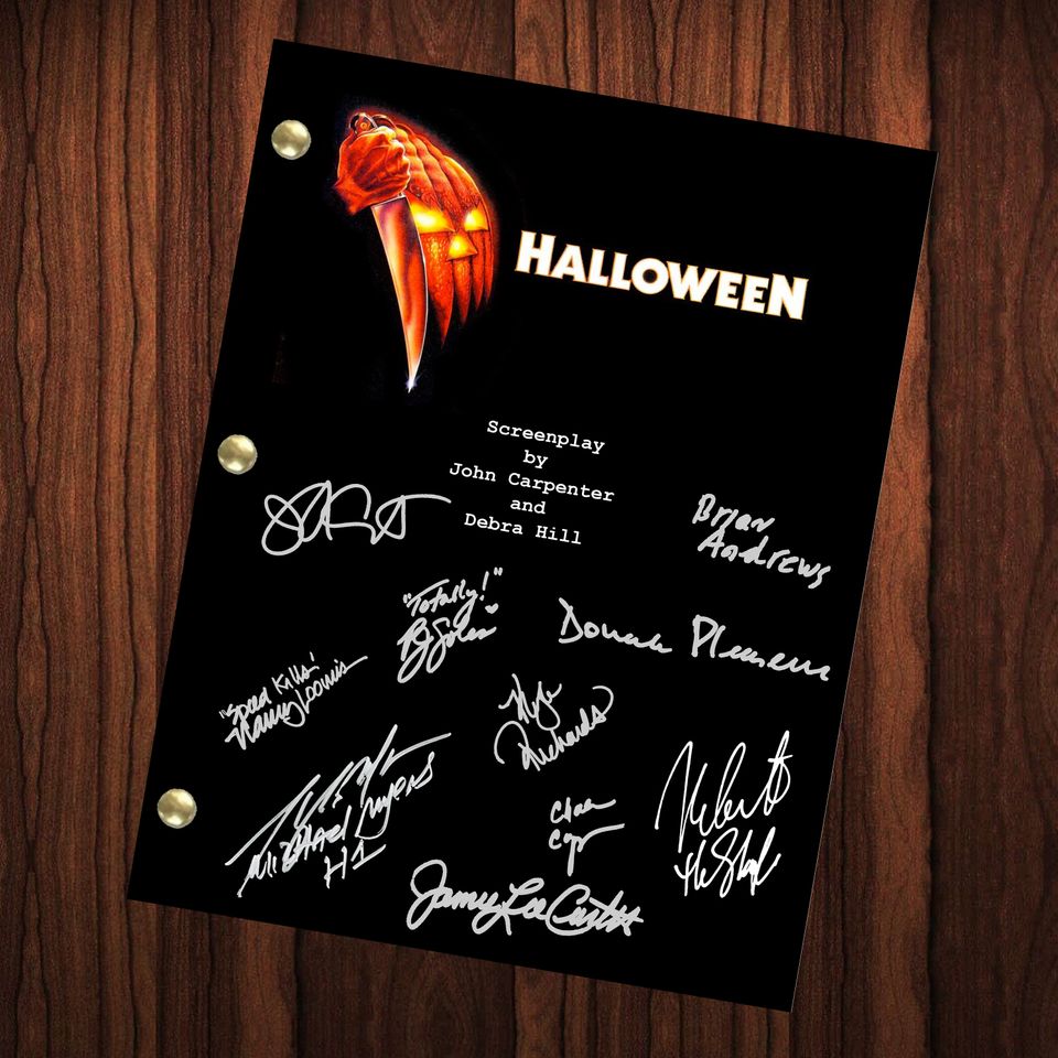 Halloween Autographed Signed Script Reprint Michael Myers Cast Signed Autograph