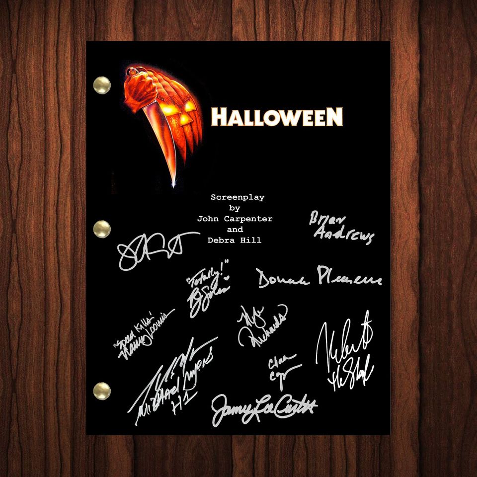 Halloween Autographed Signed Script Reprint Michael Myers Cast Signed Autograph