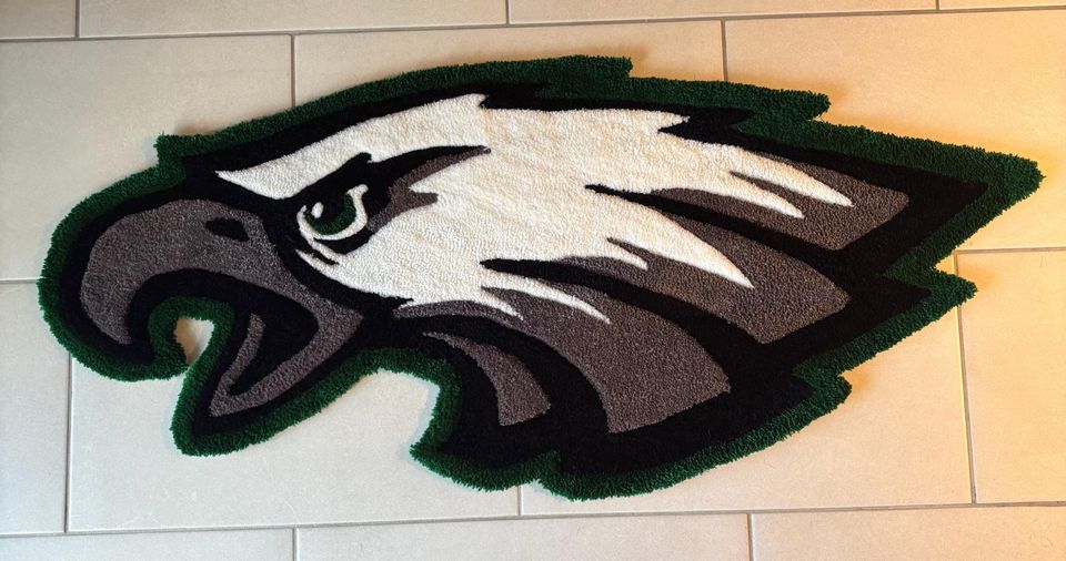 Philadelphia Eagles Shaped Rug
