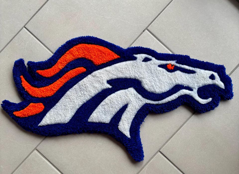 Denver Broncos Shaped Rug
