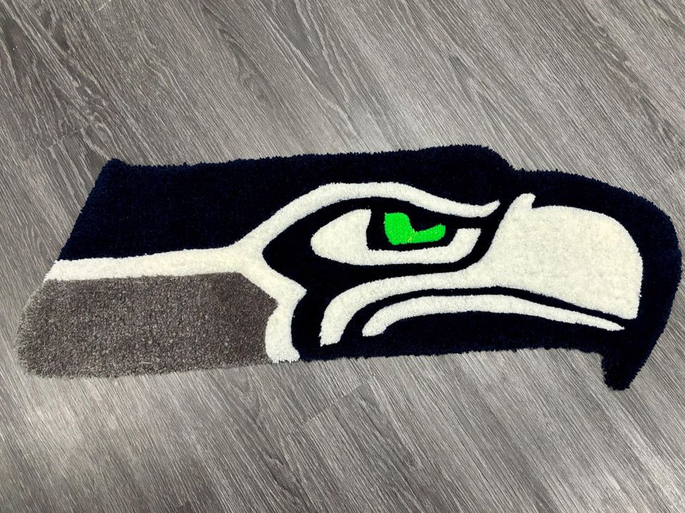 Seattle Seahawks Shaped Rug