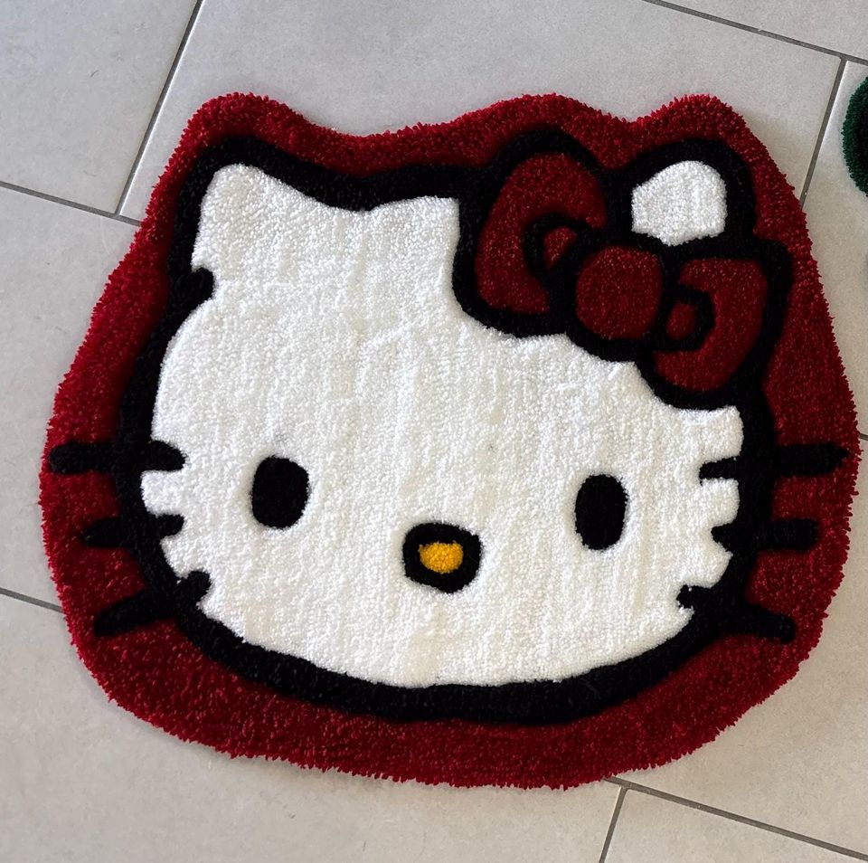 Hello Kitty Shaped Rug