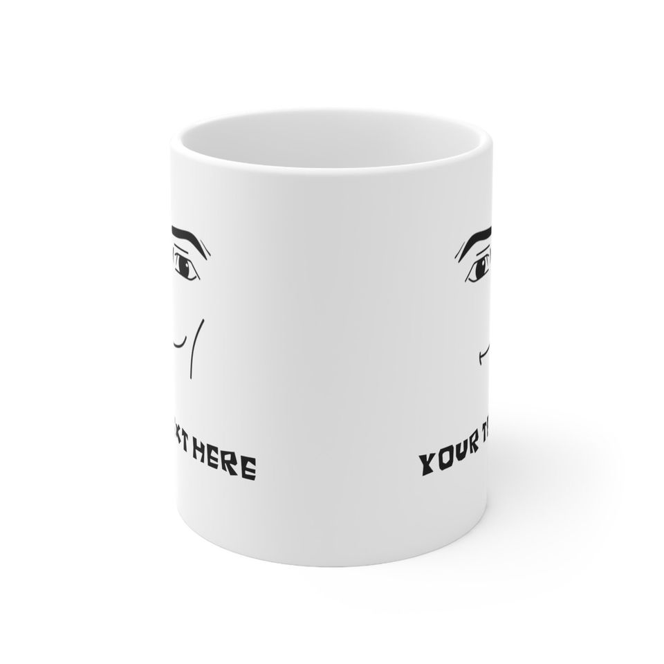 Personalized Roblox Man Face Customized Mug 11oz and 15 oz Ceramic Mug Gamer