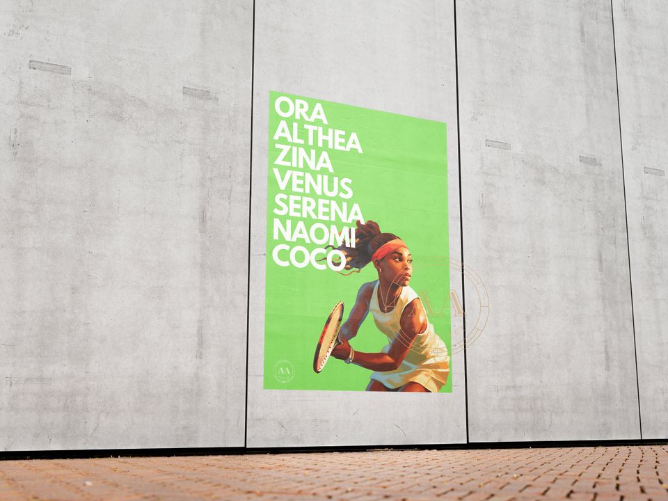 Coco Gauff Poster, Tennis Minimalist Poster