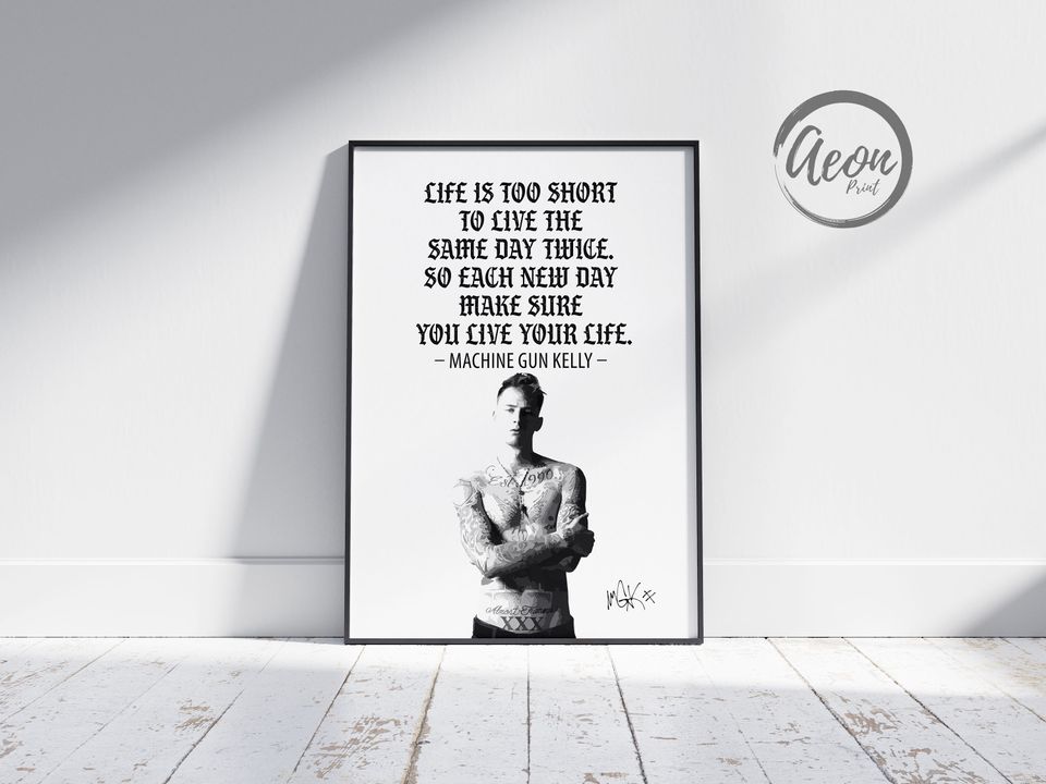 MGK Quote Wall Art Vertical Poster
