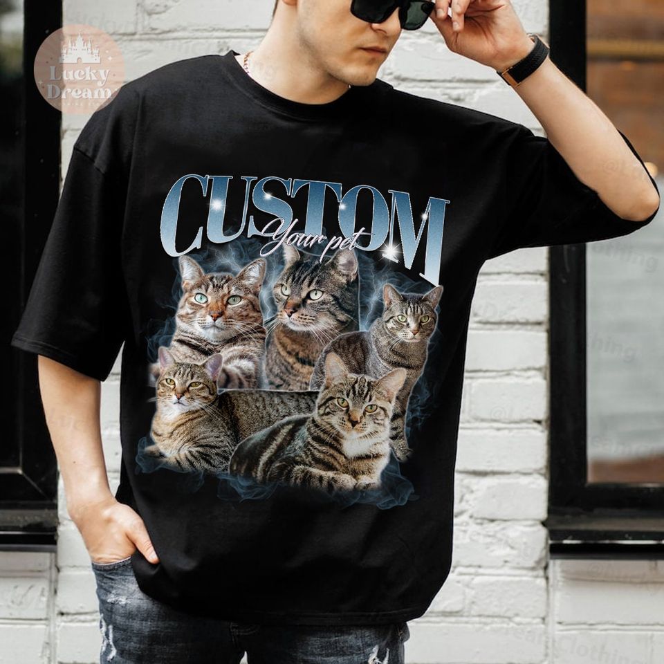 CUSTOM Bootleg Rap PET Shirt, Custom Pet, Custom Photo