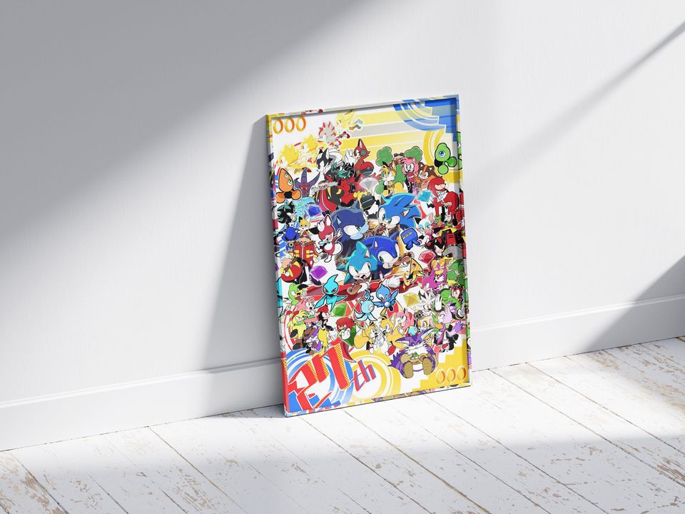 Sonic Poster Print | Gaming Poster | Room Decor | Wall Decor