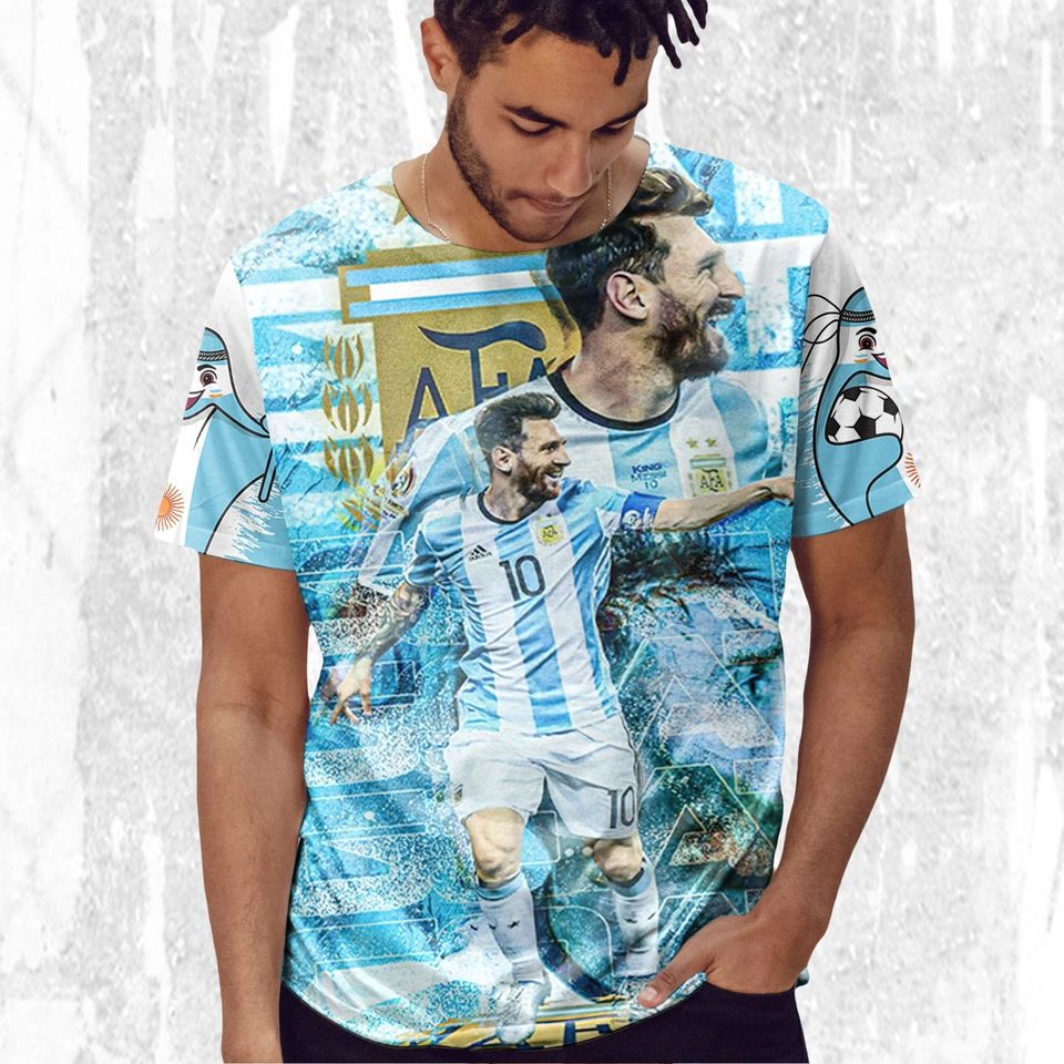 Qatar WC Goat Messi 3D T-shirt