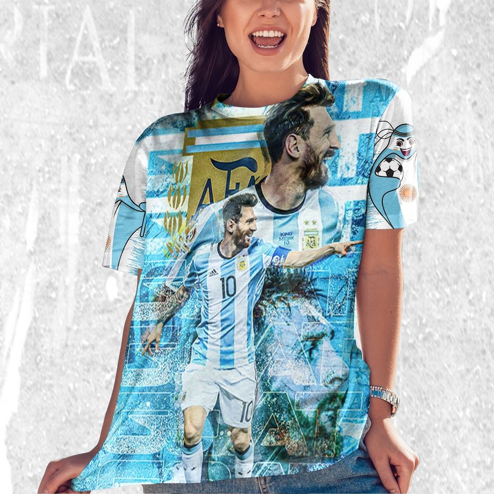 Qatar WC Goat Messi 3D T-shirt