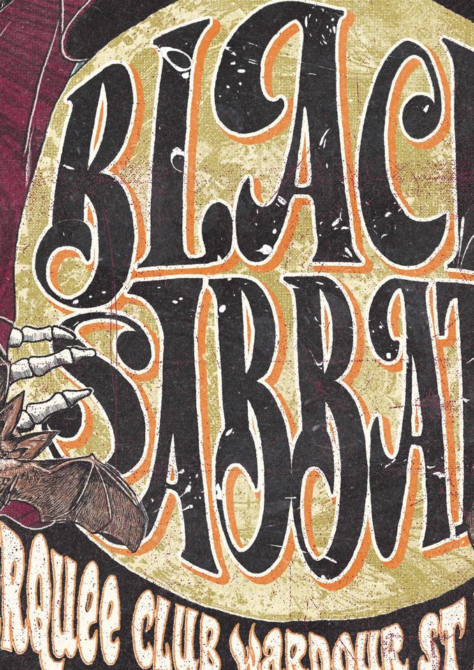 Black Sabbath | Live In London 1970 | Concert Poster