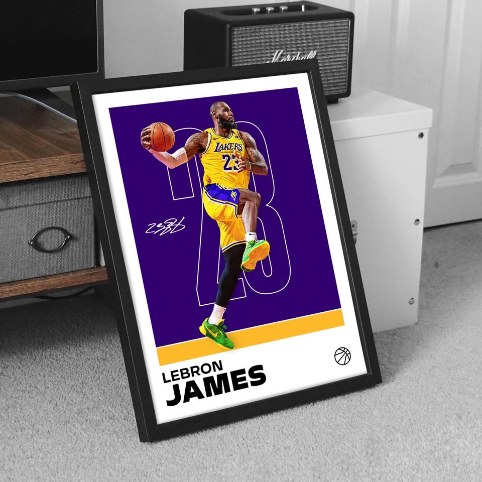Lebron James Poster - Perfect for Fans!  King James Artwork