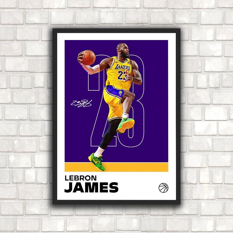 Lebron James Poster - Perfect for Fans!  King James Artwork