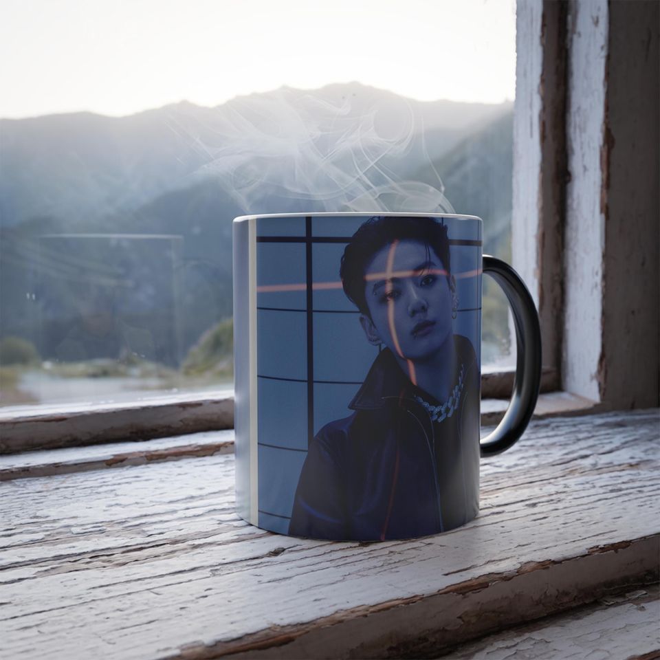 Jungkook BTS Color-Changing Mug, 11oz Coffee Cup