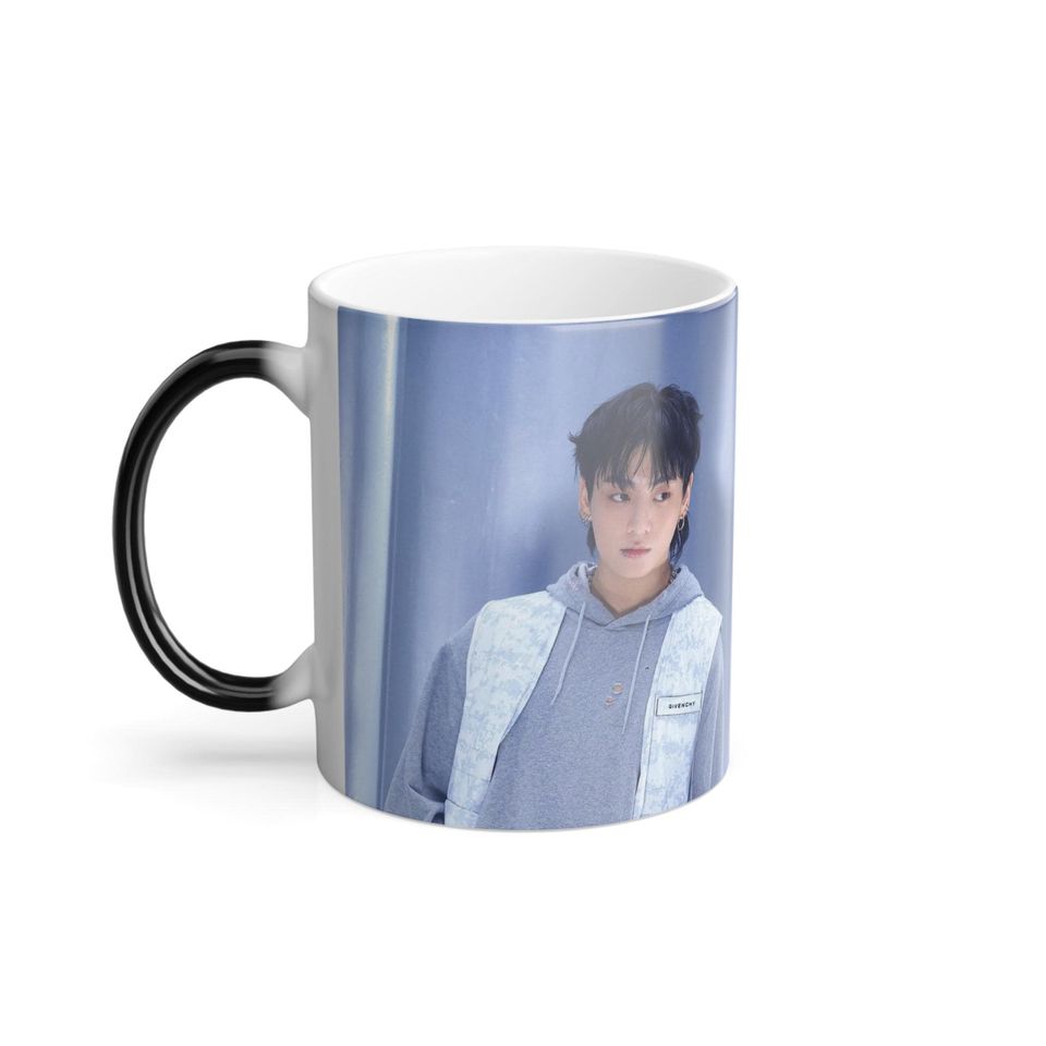 Jungkook BTS Color-Changing Mug, Heat Activated 11oz Coffee Cup