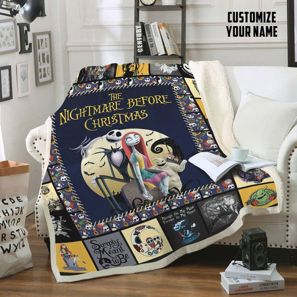 The Nightmare Before Christmas Disney Fleece Blanket