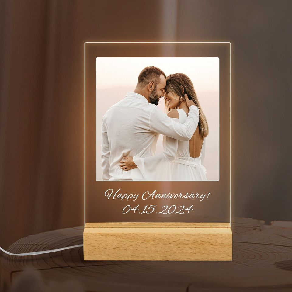 Personalized Photo Plaque With Stand, Custom Photo Wedding Gift, Photo Frame, Gift for Her, Gifts for Mom, Photo Plaque Gift