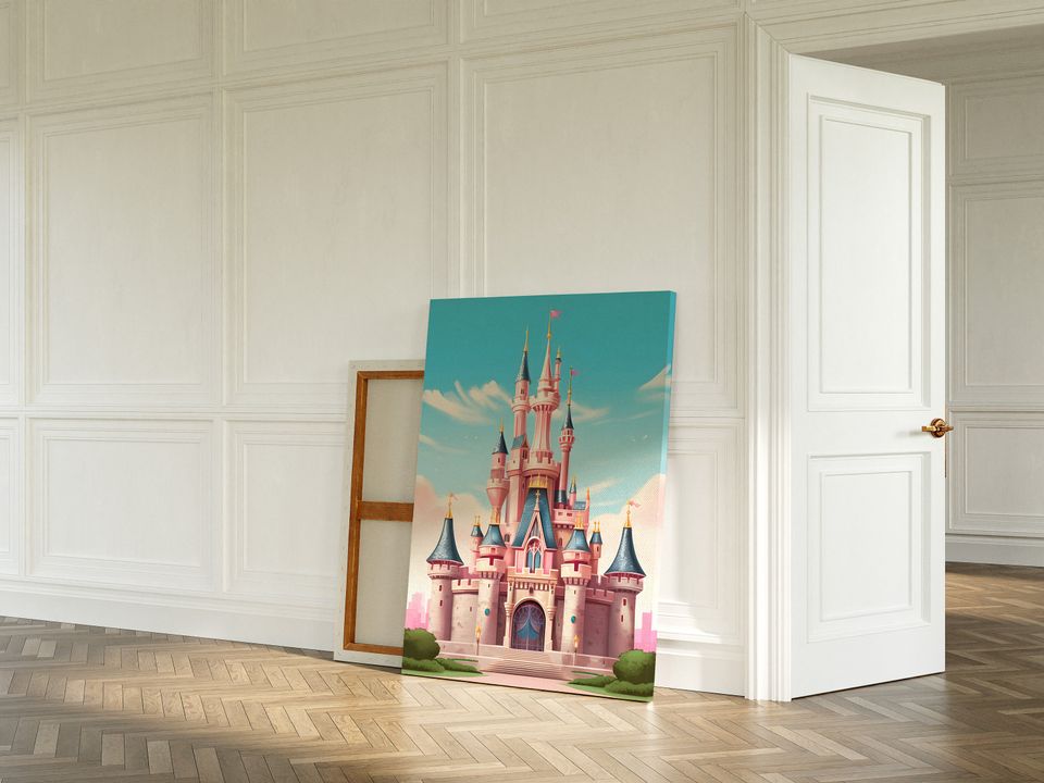 Disney Castle wall art in different sizes and canvas | Customisable Magic Kingdom wall art