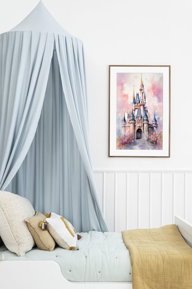 Disney Castle wall art | Magic Kingdom print | Watercolour Disney art