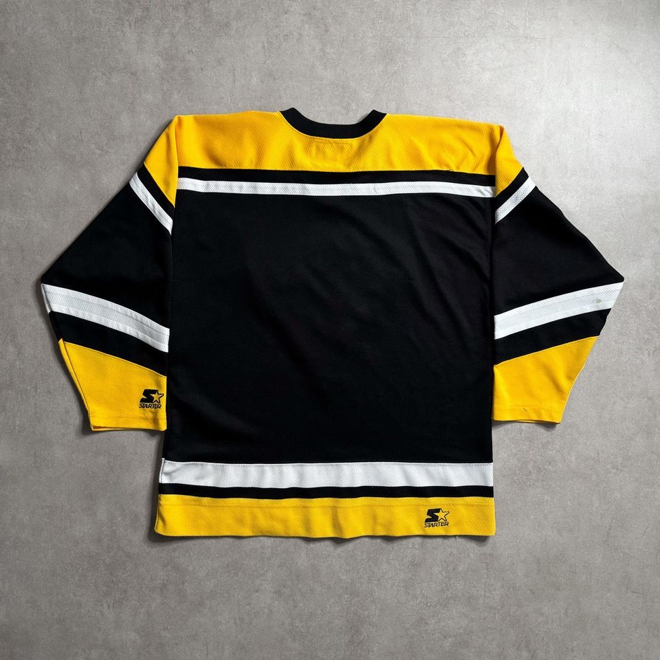 2000s Starter NHL Pittsburgh Penguins Black Jersey - L